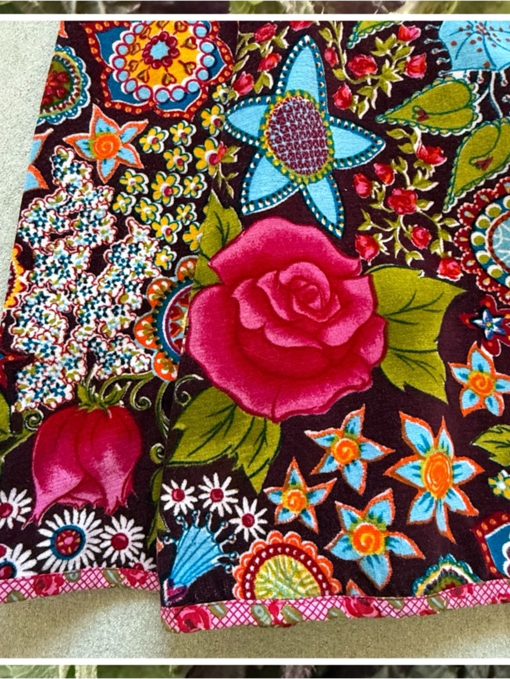 Rare Vintage Oilily Floral Velvet Numbered Ltd Ed, Size 38 - Picture 3 of 8